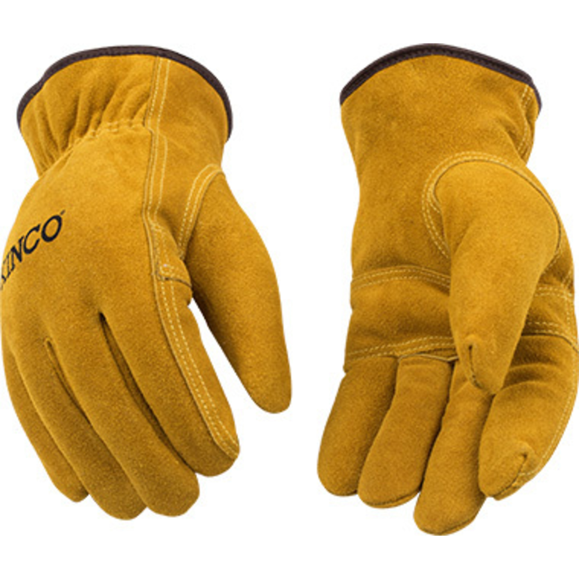 Kinco Lined Suede Cowhide, Easy  On Cuff, 15PK, XL